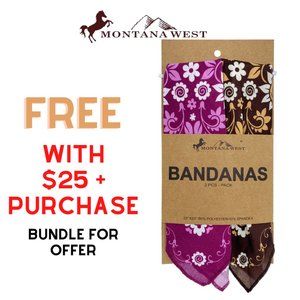 Montana West Paisley Mandala Print Bandana Face Cover Bundle NWT